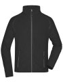 Heren Fleece Vest Daiber JN597 Zwart-Carbon